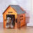 Wooden Movable Dog House-2064375088