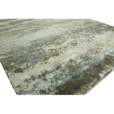 Abstract Area Rug in Beige
