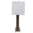 22X17" 2-Tone Marble Open Cut-Out Lamp, White/Beige