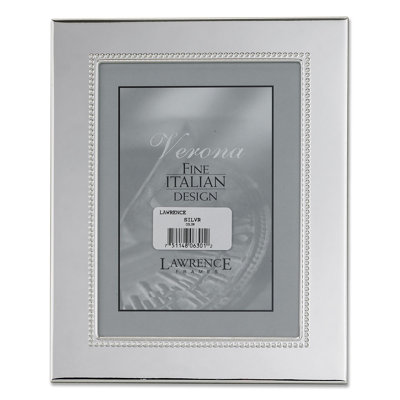 Silver Metal Beaded Picture Frame