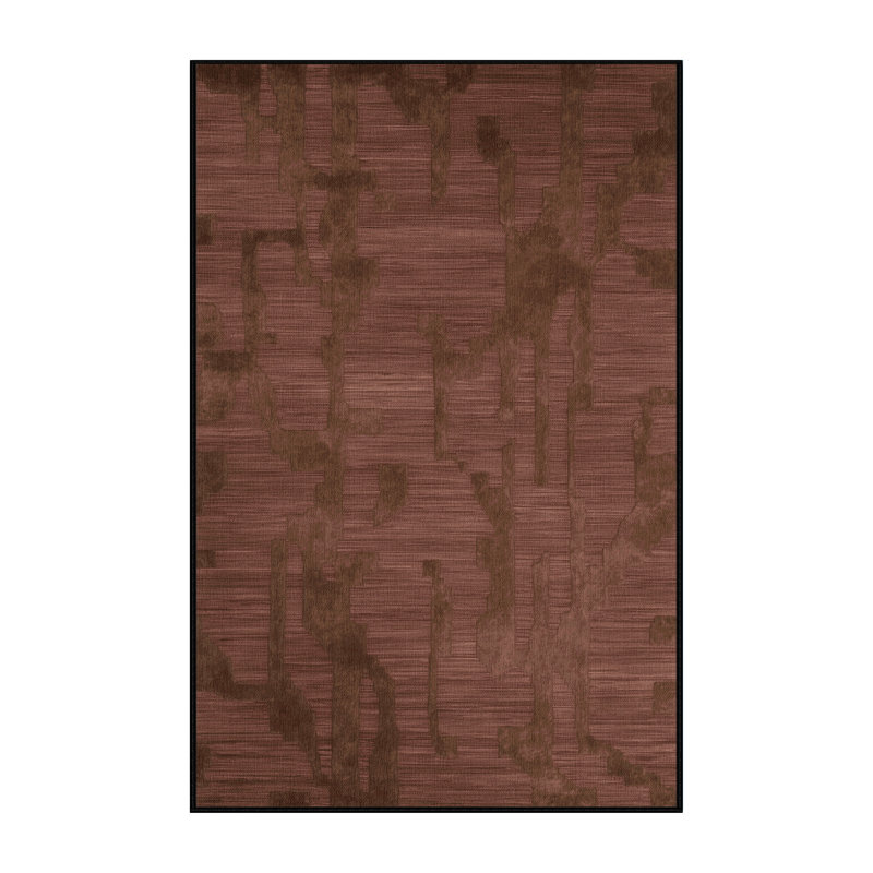 Tapis abstrait lavable à la machine, Rectangle 5 pi x 7 pi