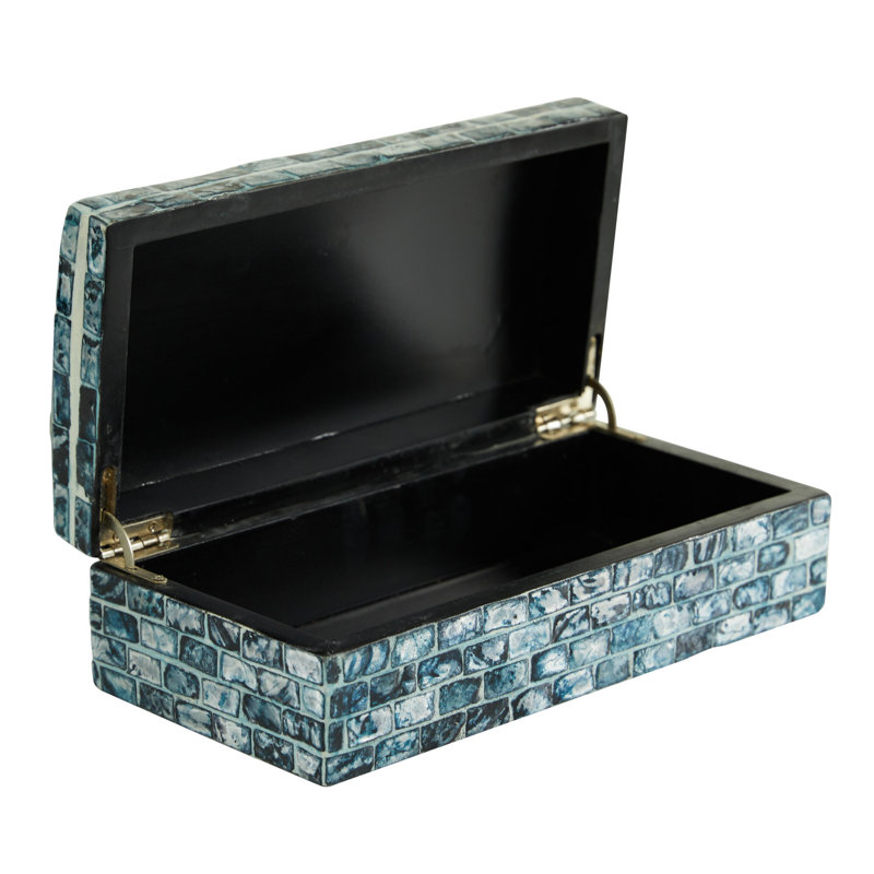2 Piece Manufactured Wood Decorative Box Set