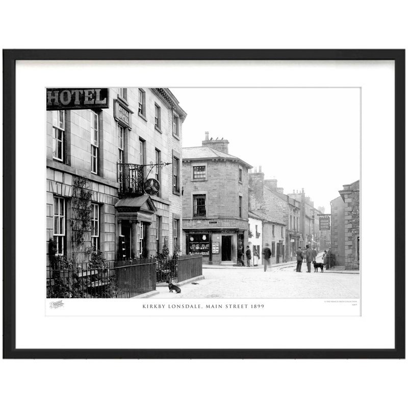 Kirkby Lonsdale, Main Street 1899 by Francis Frith - Single Picture Frame Print, 28cm H x 36cm W x 2.3cm D