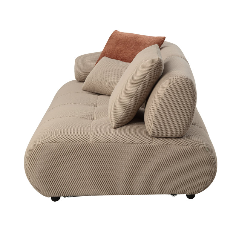 Canapé modulaire avec repose-pieds Carrick BEIGE SANDWICH