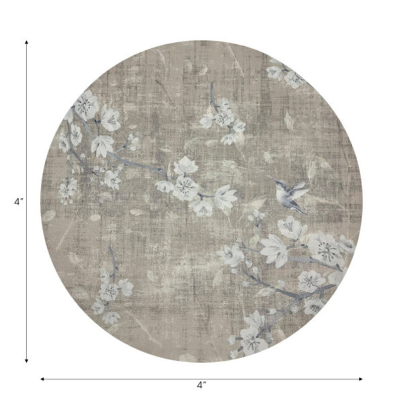 Sous-verres Blossom Fantasia, Gris français