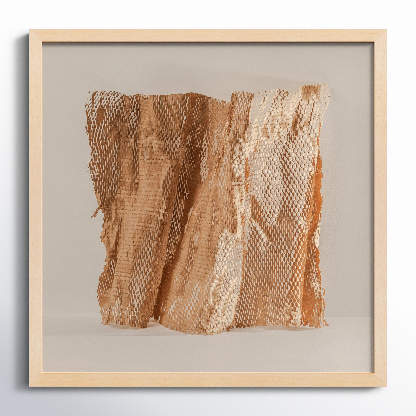 Lorena "Unpackage 3" Photo Print, 24" H x 24" W x 1.25" D, Maple