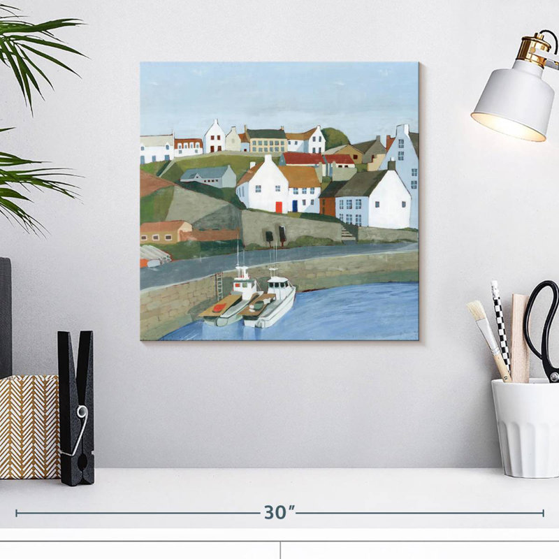 Gillard Old Coast Town I, H 16 po x l 16 po