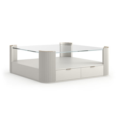Love Glass Top Single Coffee Table