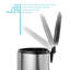 Poubelle de cuisine 45 litres en acier inoxydable semi-ronde-40066514