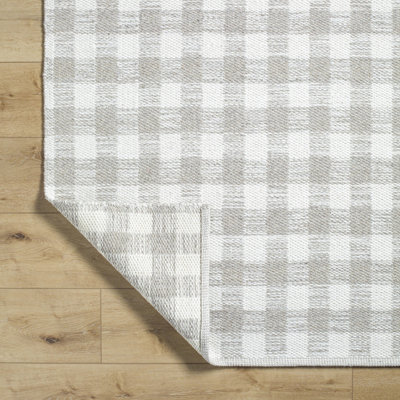 Lavande Hand-Woven Plaid Rug