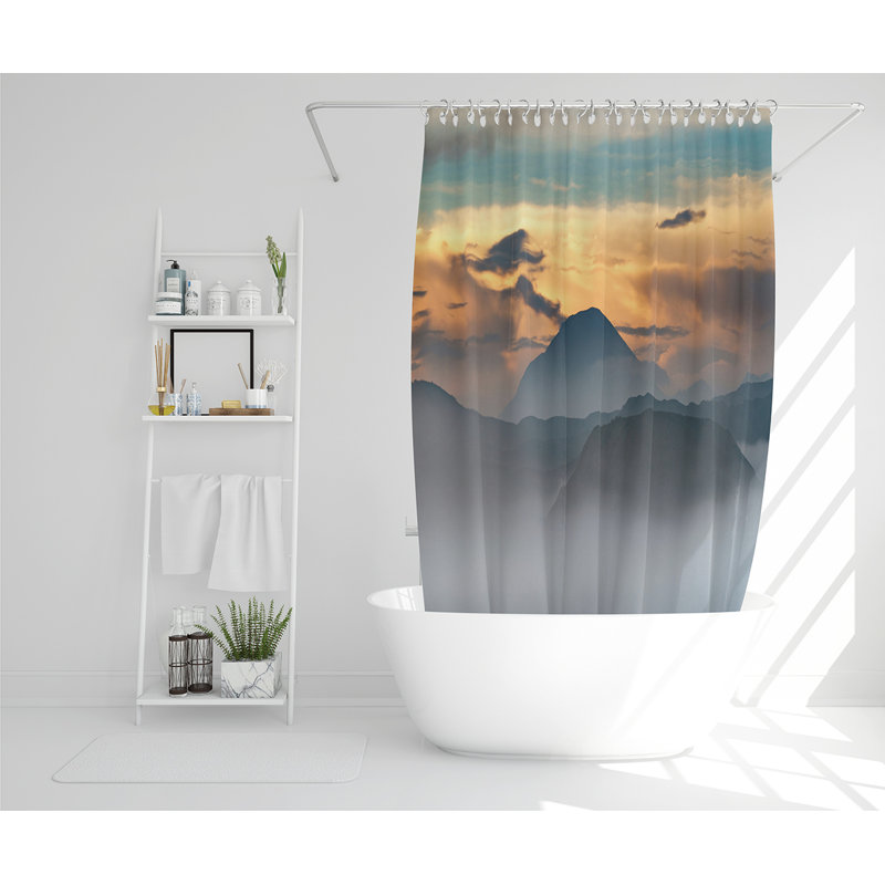 Elizabel Polyester Shower Curtain