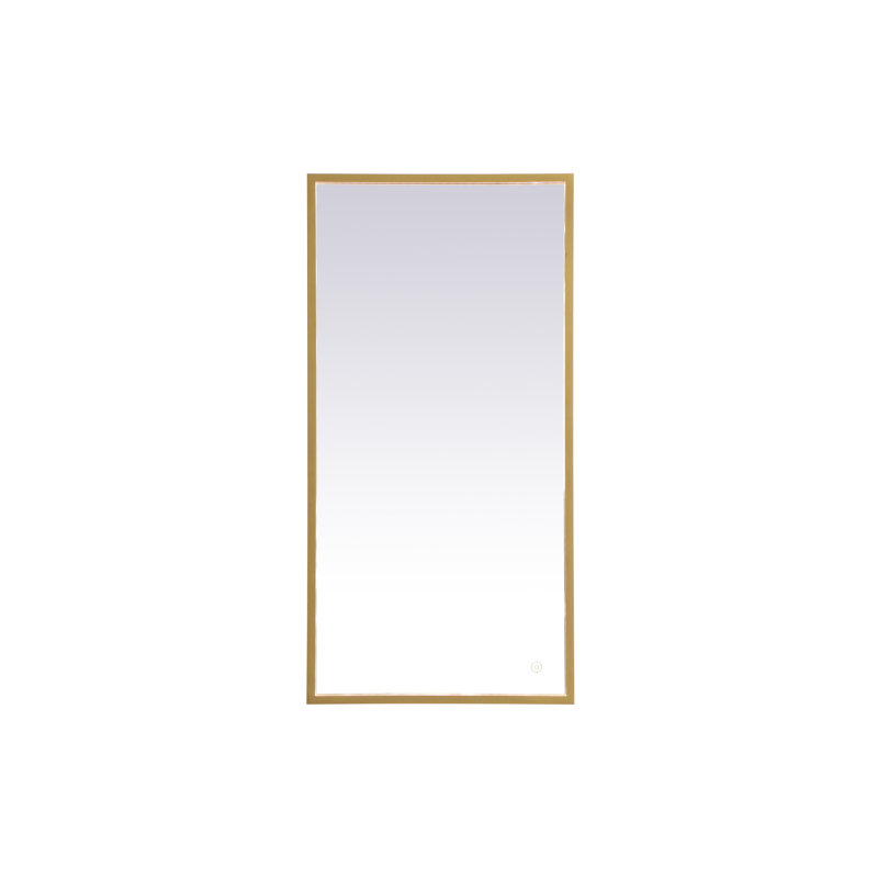 Miroir Piche, Laiton, 20 po x 40 po