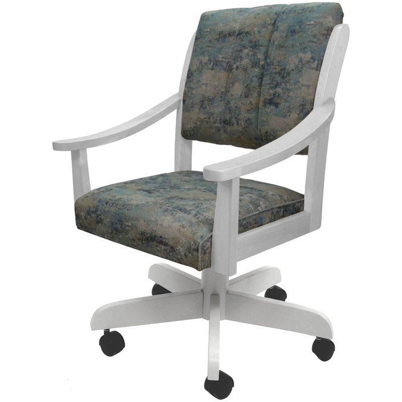 Chaise de salle à manger avec accoudoirs Quionna, Blanc