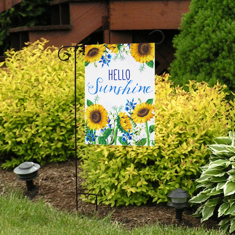 Drapeau de jardin Hello Sunshine