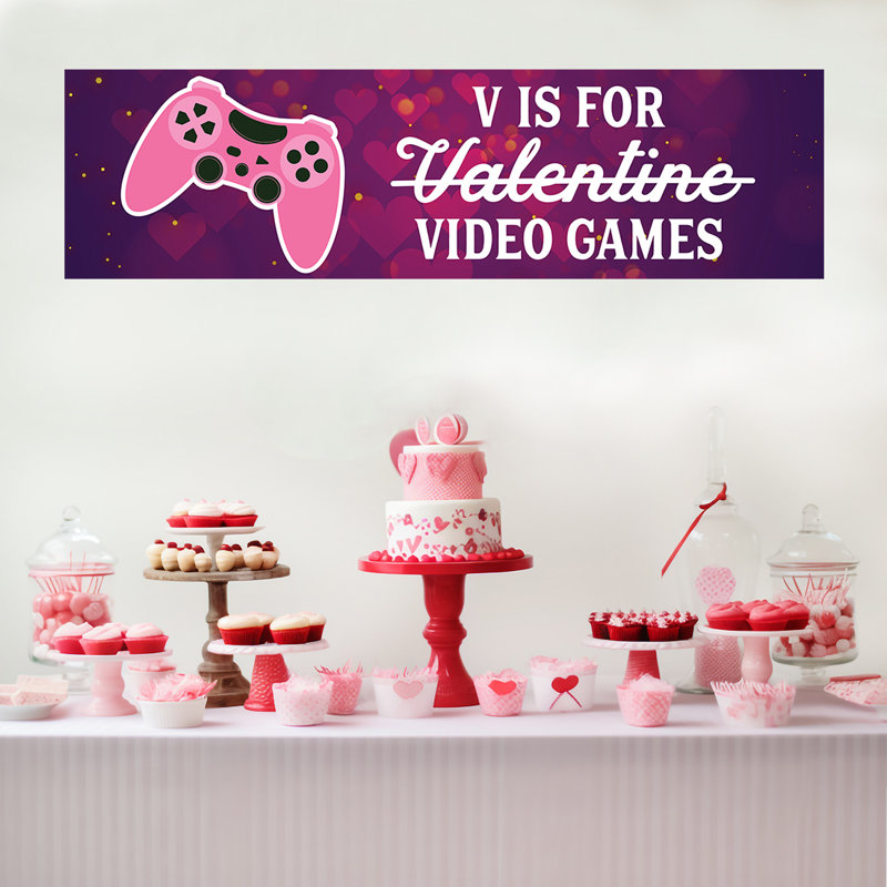 Bannières / enseignes de la Saint-Valentin
