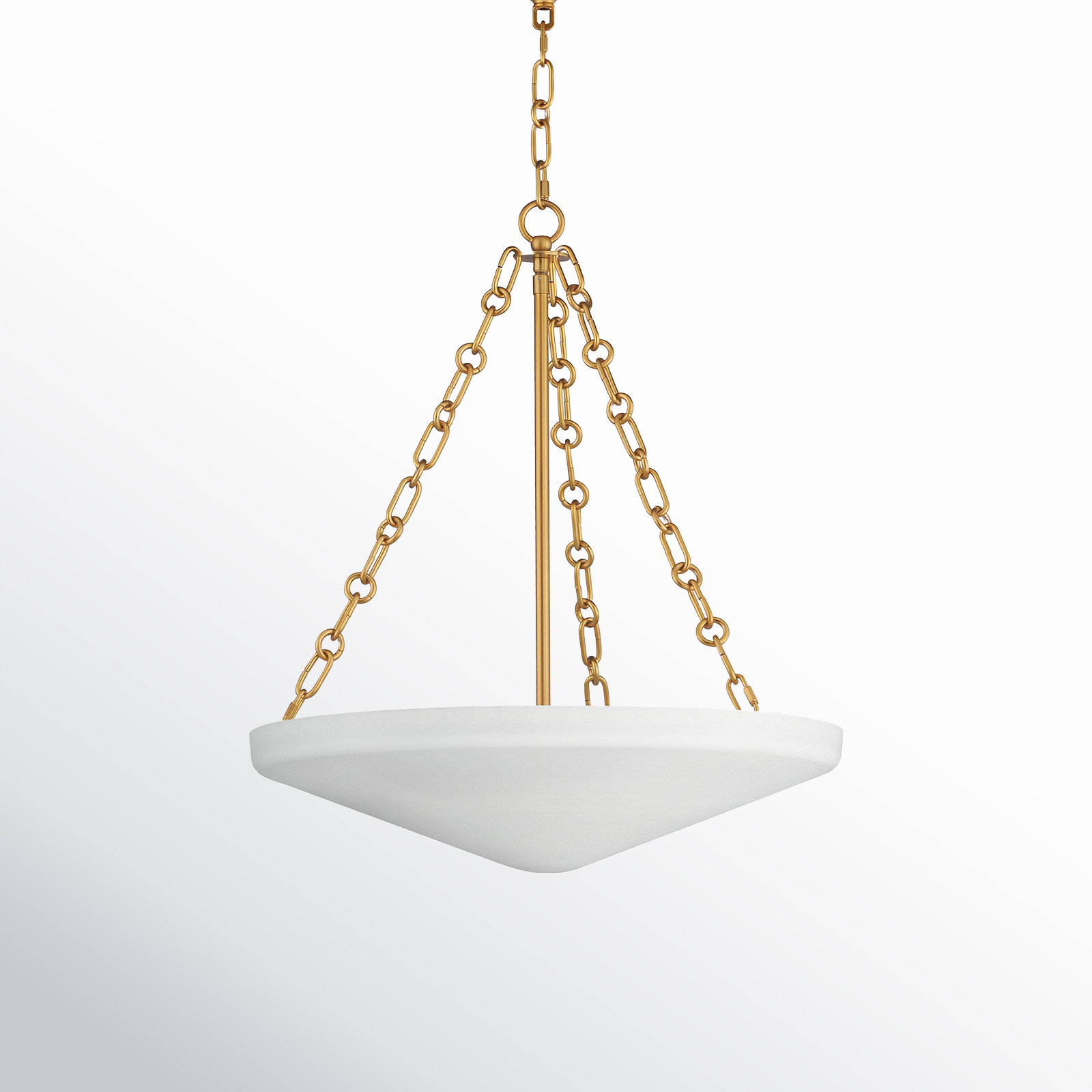 Laroche Steel Dimmable Pendant, 22.5" H x 19.78" W x 19.75" D