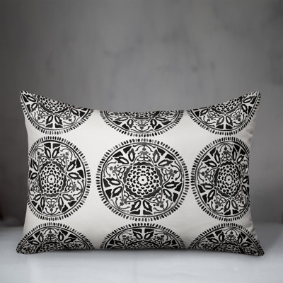 Floral Outdoor Reversible Throw Pillow