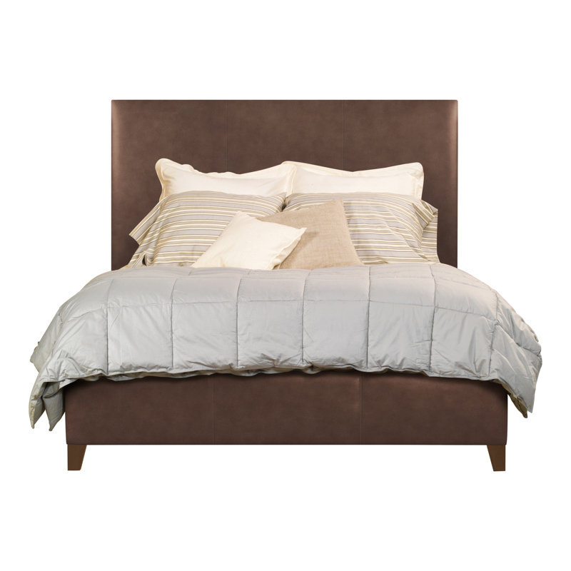 Grace/Griffin Leather Bed, Queen, Havana, Gatsby Brown Sugar