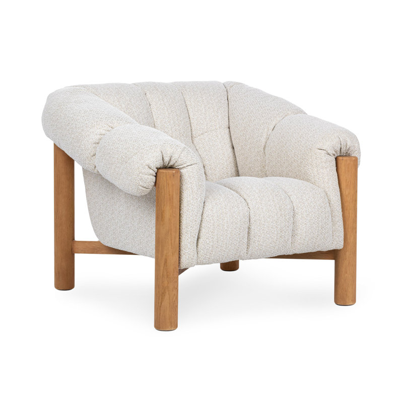 Sansa Upholstered Accent Chair Bronze, Cream