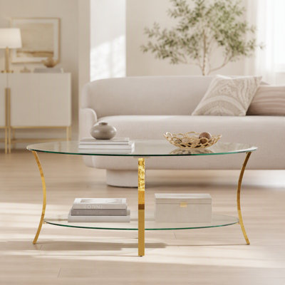 Glass Top Single Coffee Table