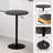 3 Piece Height-adjustable Pub Table And  Bar Stool Dining Set-873854467