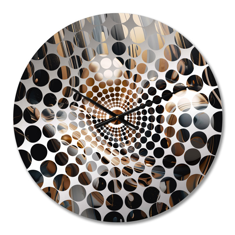 Ronish - Horloge murale abstraite en marbre, Petit