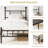42" High Platform twin bed frame with Headboard, metal bed frame Contemporary Style, Minimalist, High Load Capacity, No Box Spring Needed, No Wobble-1046015555