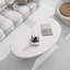Table basse en forme de noix de cajou crème Wind - Design minimaliste moderne de salon pour petits espaces