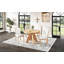 Vintage Extendable Dining Table Set For 4-6 With 4 Upholstered Chairs, 42 To 58-Inch Rustic Farmhouse Kitchen Table Set With Distressed Finish For Dining Room And Kitchen (Espresso)-732442503