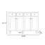 Banc de rangement blanc en bois manufacturé