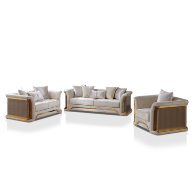 Milthon Tuxedo Living Room Set