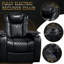 Fauteuil inclinable électrique 93,3 po 3 pièces avec nappa de grain supérieur, relaxation entièrement réglable, charge intelligente, éclairage à DEL RVB dynamique-1624317924