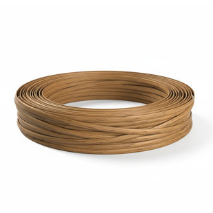 130 Ft Wicker Repair Supplies, Wicker Repair Kit, Plastic Rattan Material for Patio Chair Repair Flat Wicker Furniture Repair Replacement (Light Wood Grain)