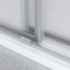Porte de douche coulissante double sans cadre de 68 à 72 po x H 76 po avec verre transparent de 3/8 po (10 mm) en or brossé-119866417