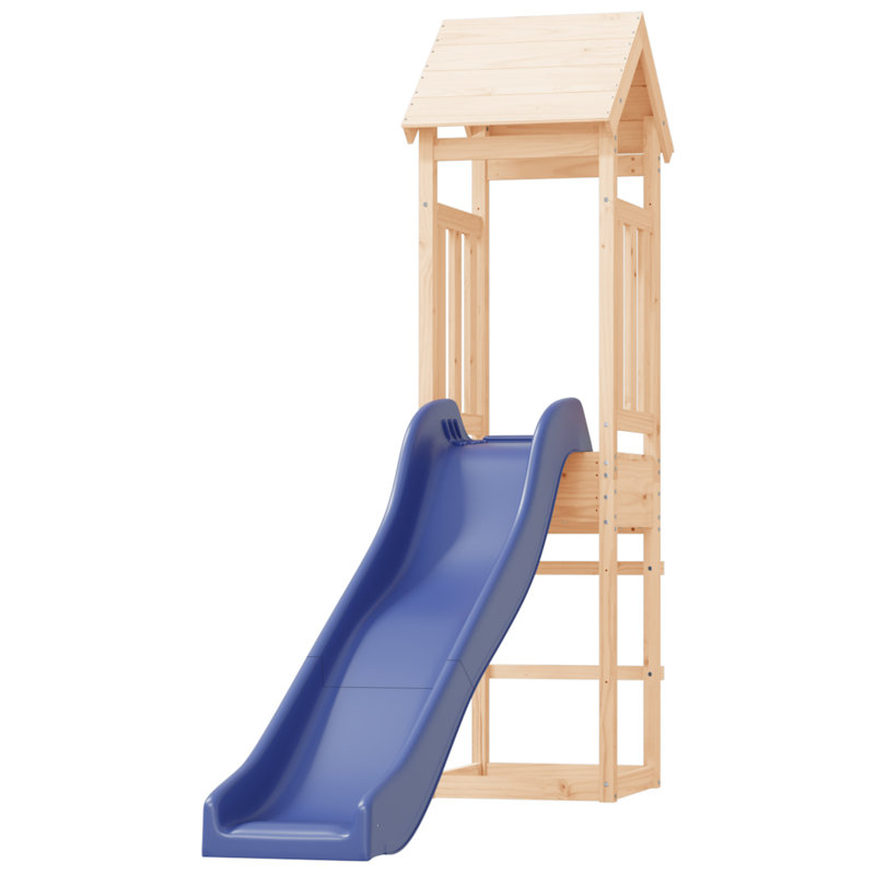 Friesen Freeport Park 193.5cm W x 64cm D Outdoor Solid Wood Playhouse, Brown
