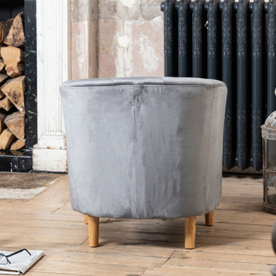 Tarbes Velvet Barrel Chair