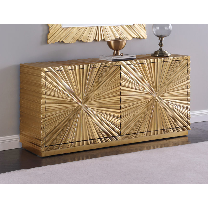 Golda 66'' Wide Sideboard, Gold