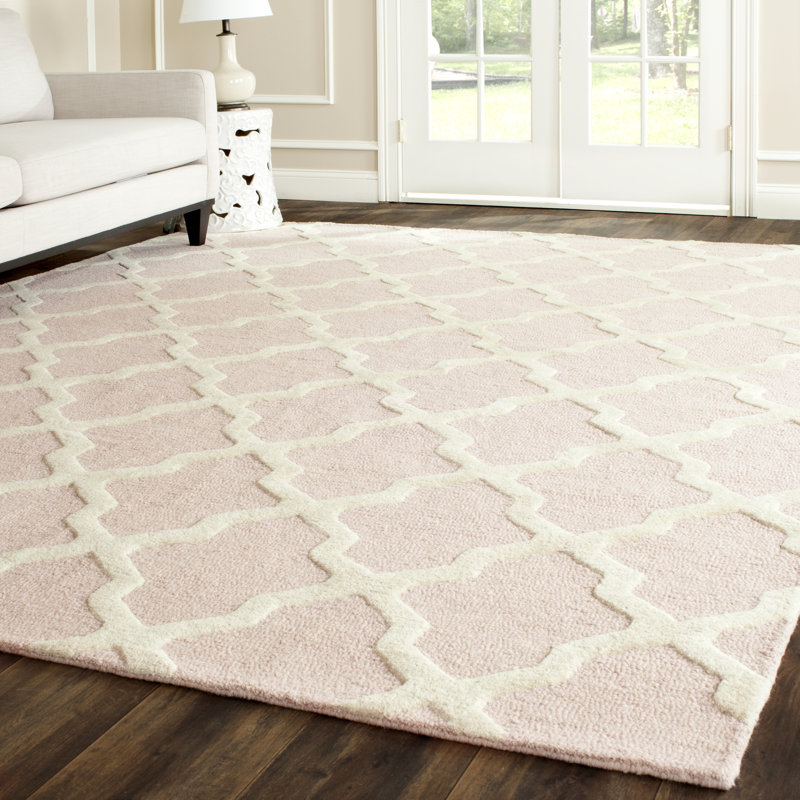 Valle Geometric Wool Hand Woven Area Rug, Rectangle 152 x 244 cm