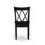 Ensemble de salle à manger 3 pièces comprenant une table en bois et 2 chaises de salle à manger en bois avec dossier Double-X - Finition noire-941983531-941983528-941983532