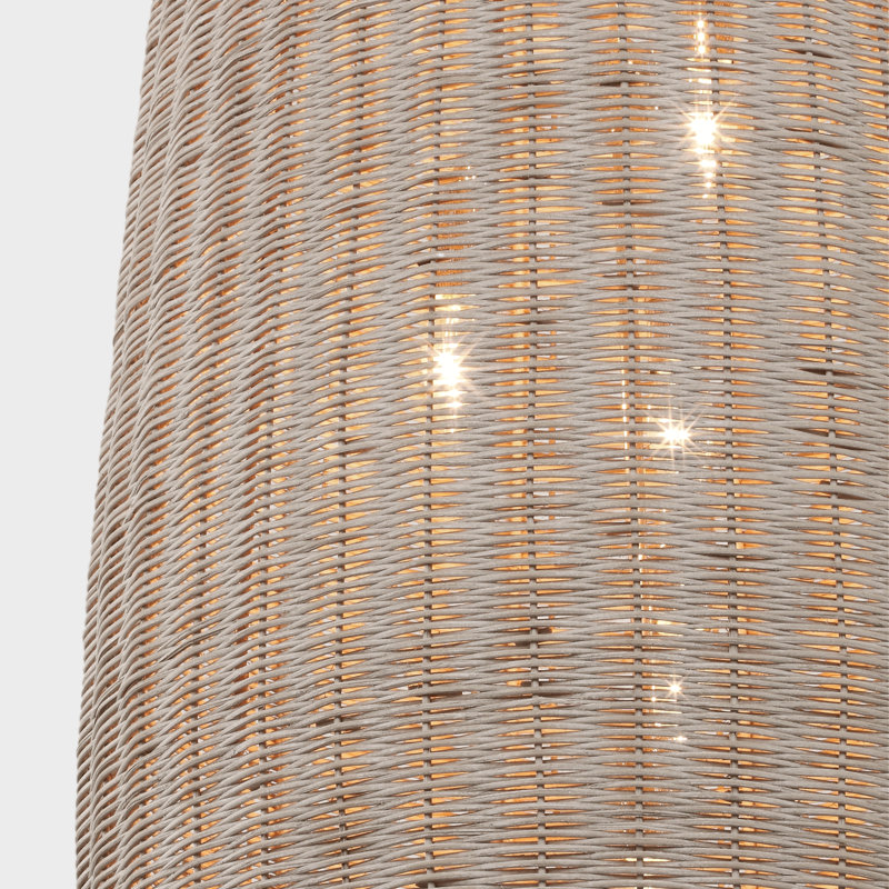 Kokomo Pendant by Chapman & Myers, Ash, Polished Nickel, 44.25" H x 20" W x 20" D