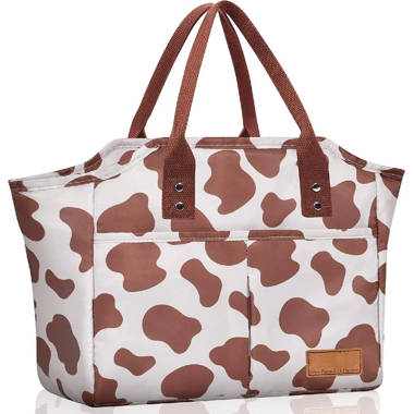 Insulated Lunch Bag, Animals Printed Reusable Lunch Box For Office