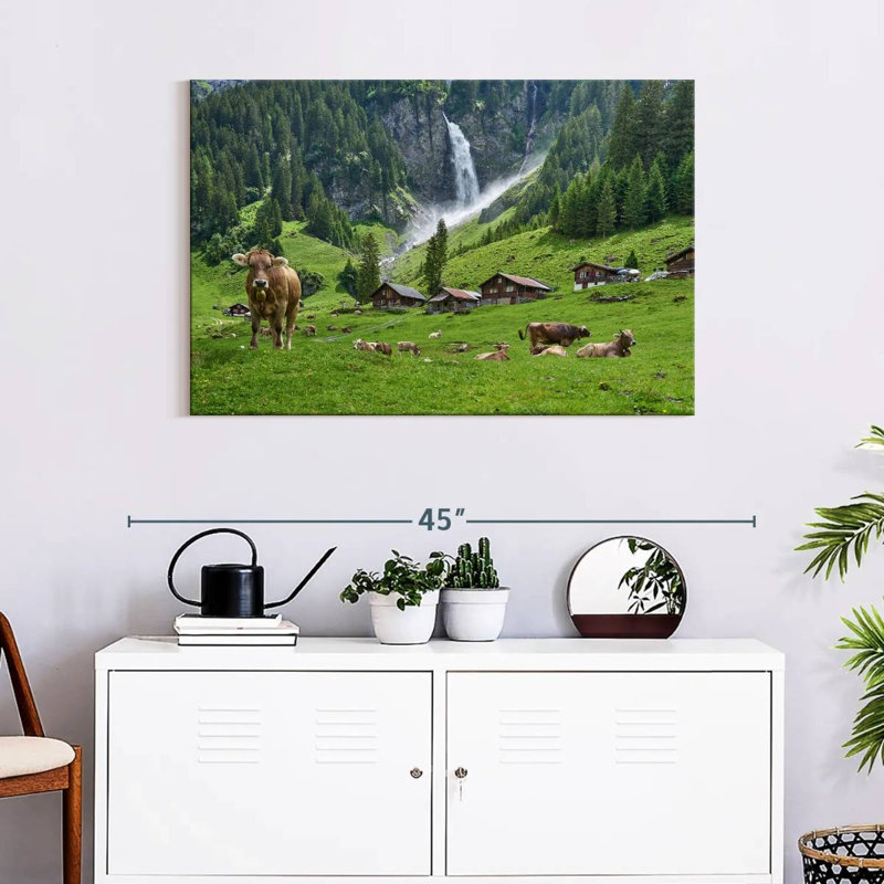 Alvord, Suisse, Highland Cows, H 24 po x l 36 po