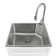 All-In-One 24.1" L x 21.3" W Free Standing Laundry Sink with Faucet