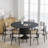 Solid Wood Dining Table Round Pedestal Kitchen Table-742021725-742021726