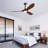 52 Inch Modern Solid Wood Ceiling Fan with LED Light and Remote Control, Energy-Efficient DC Motor for Quiet Operation