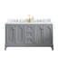 Ensemble de meuble-lavabo double 60 po Ahanu-566041993