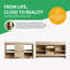 Bases de meuble-lavabo doubles autoportantes 60 "avec tablettes et tiroirs 60"-134087722