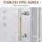 FPivot 32 in. W  x  72 in. H  Pivot Frameless Glass Shower Door 6mm Clear Tempered Glass for Bathroom-106891496