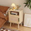 Table de chevet avec tablette ouverte