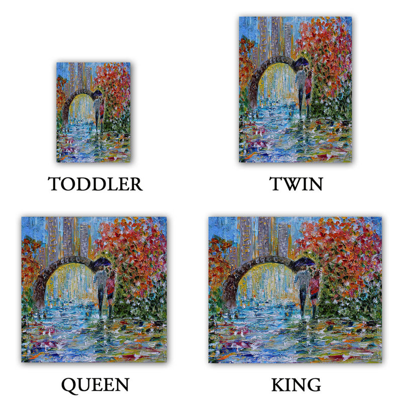 Ensemble de housse de couette en microfibre DiaNoche par Karen Tarlton - Central Park Autumn